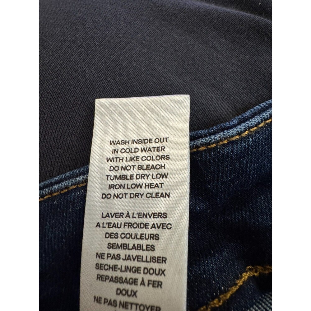 Good American Good Legs Straight Pull-On High Rise Jeans Sz 3 Indigo Wash 27.5" - Picture 12 of 12